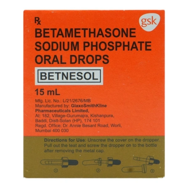 GLAXOSMITHKLIN Betnesol Oral Drops (15 Ml)
