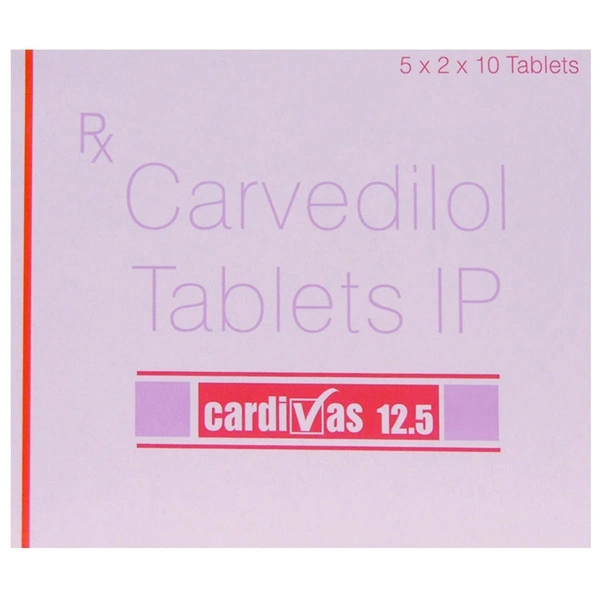 SUN PHARMA Cardivas 12.5Mgtab (10 Tab)