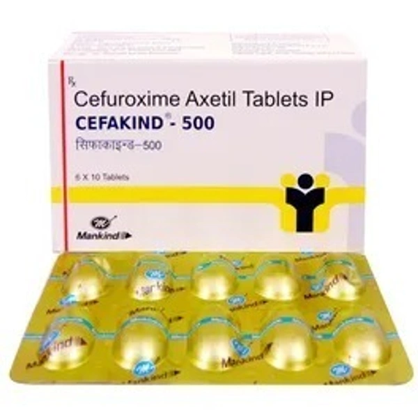 MANKIND PHARMA Cefakind 500Mgtab (10 Tab)
