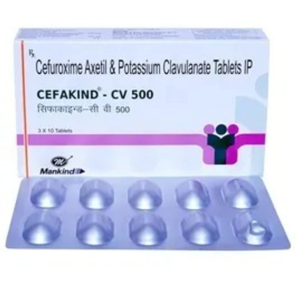 MANKIND PHARMA Cefakind Cv 500Mgtab (10 Tab)