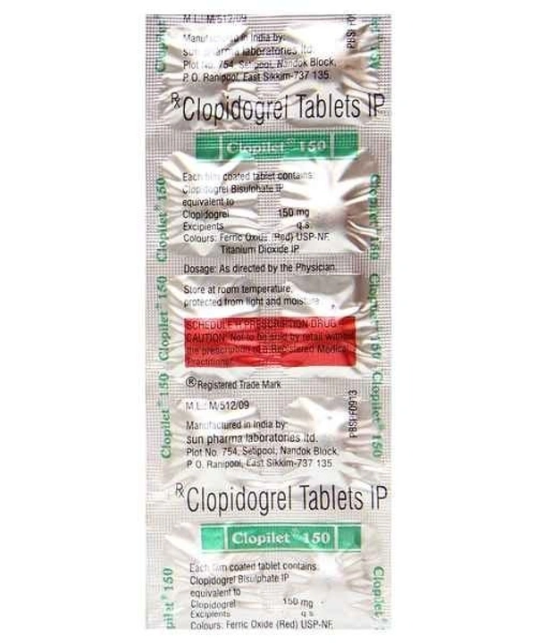 SUN PHARMA Clopilet 150Mg Tab (10 Tab)
