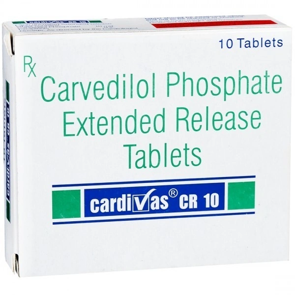 SUN PHARMA Cardivas Cr 10Mgtab (10 Tab)