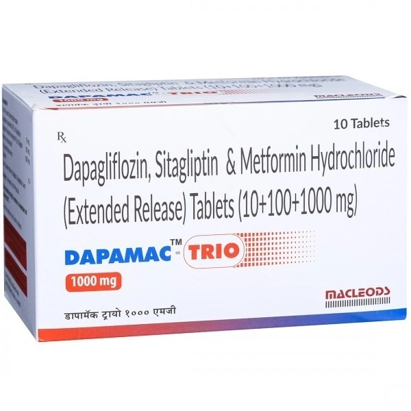 MACLEODS PHARMACEUTICALS Dapamac Trio 1000Mg Tab (10 Tab)