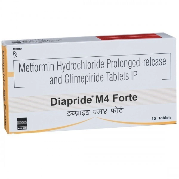 MICRO LABS Diapride M4 Forte Tab (15 Tab)