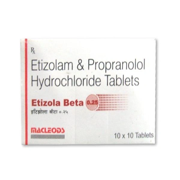 MACLEODS PHARMACEUTICALS Etizola Beta 0.25Mgtab (10 Tab)