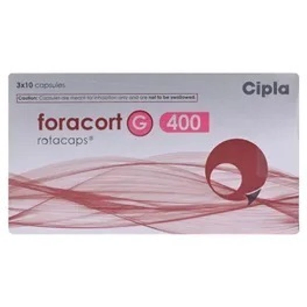 CIPLA LTD. Foracort G 400 Rotacaps (30 Cap)