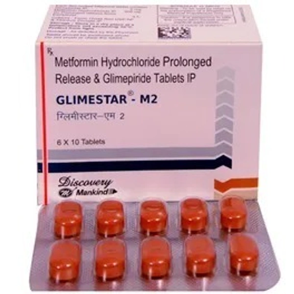 MANKIND PHARMA Glimestar M2 Tab (10 Tab)