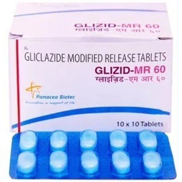 MANKIND PHARMA Glizid Mr 60Mgtab (10 Tab)