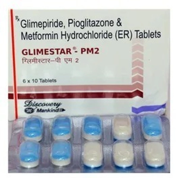 MANKIND PHARMA Glimestar Pm2 Tab (10 Tab)