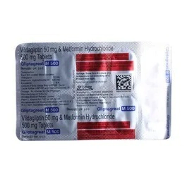 MANKIND PHARMA Gliptagreat M 500Mg Tab (10 Tab)