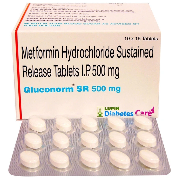 LUPIN Gluconorm Sr 500Mgtab (15 Tab)