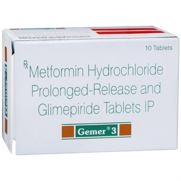 SUN PHARMA Gemer 3Mgtab (10 Tab)