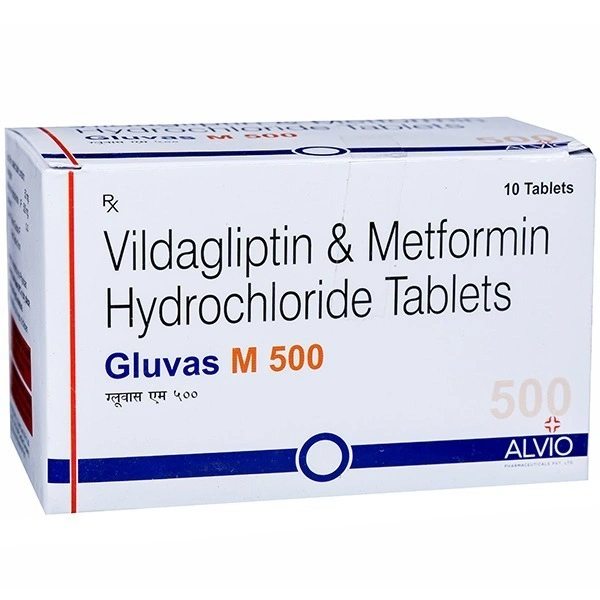 Alvio Pharmaceuticals Gluvas M 50/500Mgtab (10 Tab)