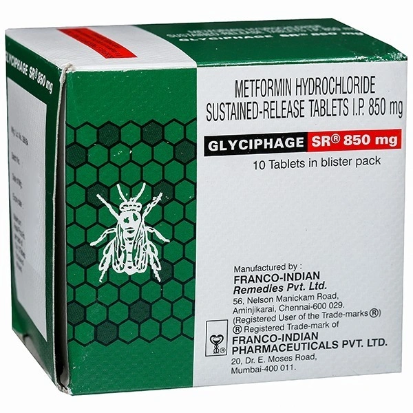 FRANCO INDIAN Glyciphage Sr 850Mgtab (10 Tab)