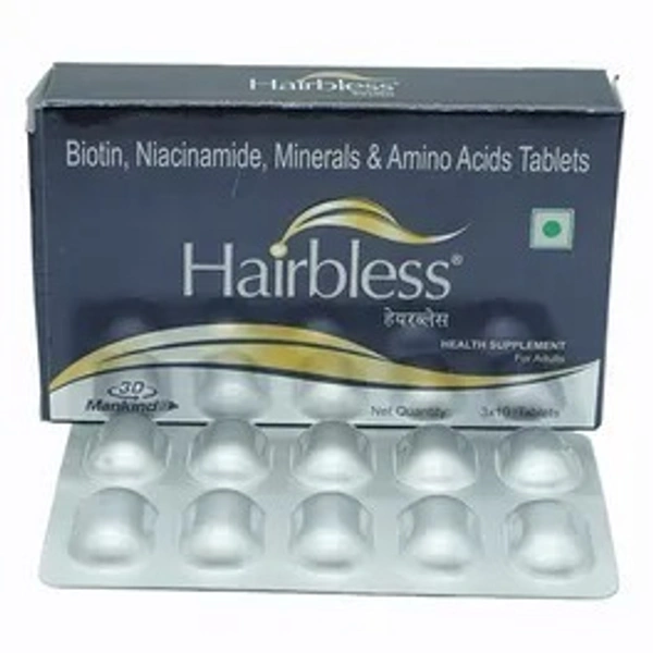 MANKIND PHARMA Hairbless Tab (10 Tab)