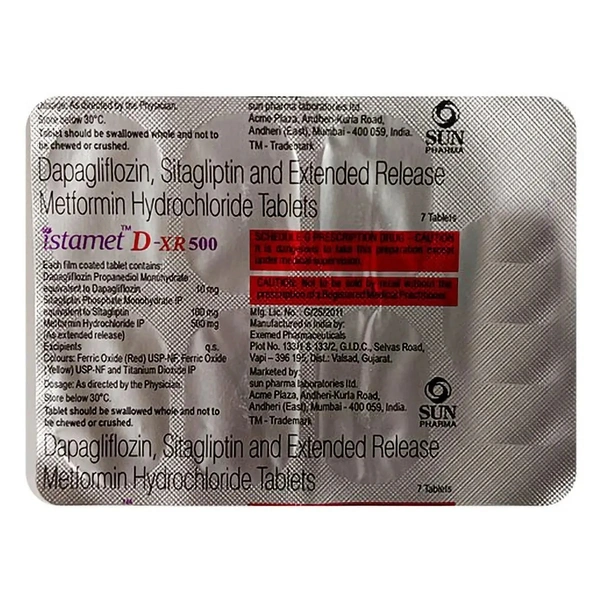 SUN PHARMA Istamet D Xr 500Mgtab (10 Tab)