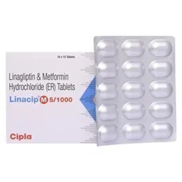 CIPLA LTD. Linacip M 5/1000Mgtab (15 Tab)