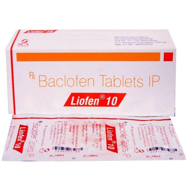 SUN PHARMA Liofen 10Mgtab (10 Tab)