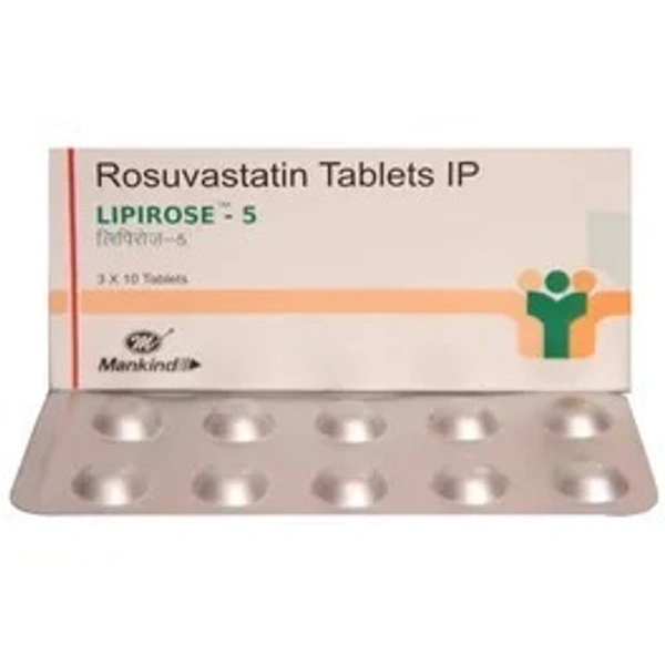 MANKIND PHARMA Lipirose 5Mgtab (10 Tab)