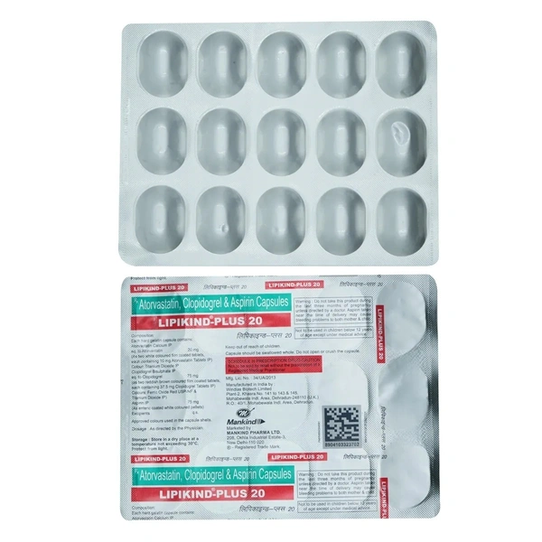 MANKIND PHARMA Lipikind Plus 20Mgcap (15 Cap)