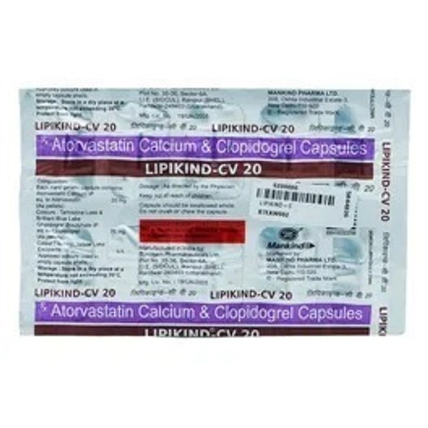 MANKIND PHARMA Lipikind Cv 20Mg Cap (10 Cap)