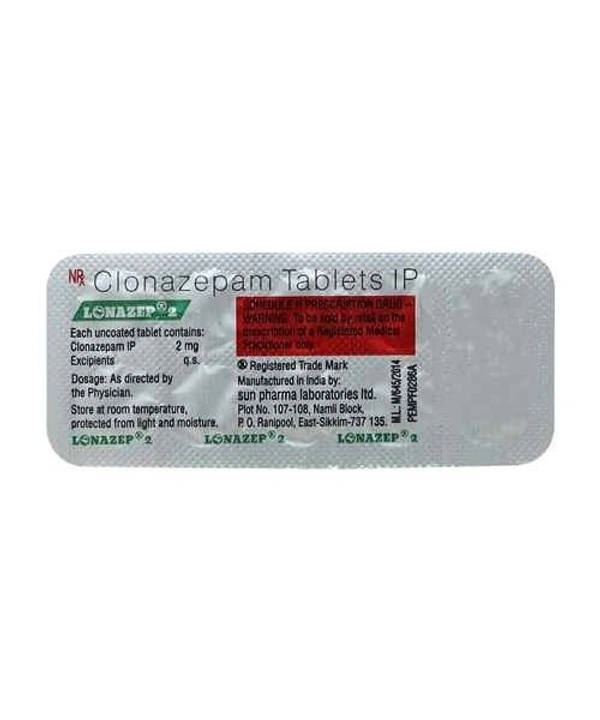 SUN PHARMA Lonazep 2Mgtab (10 Tab)