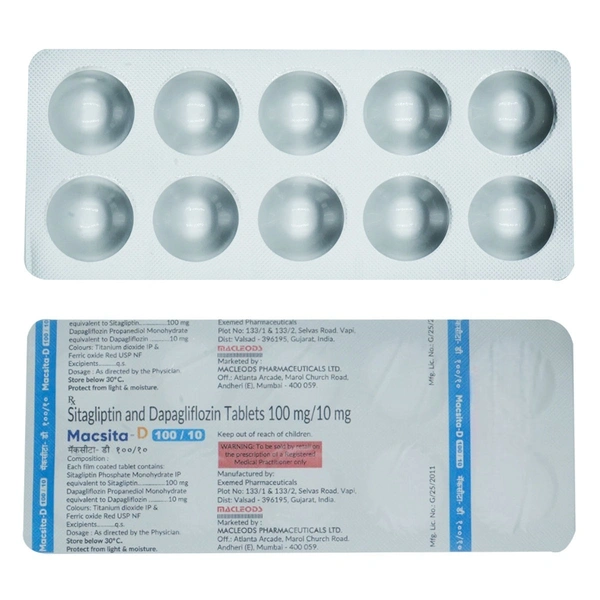 MACLEODS PHARMACEUTICALS Macsita D 10/100Mgtab (10 Tab)