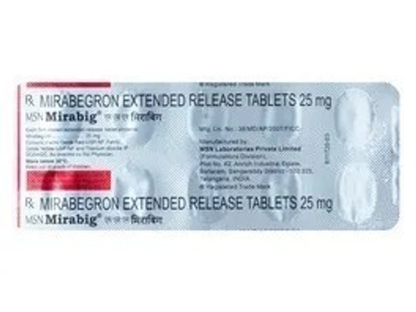 MSN LABORATORIS Mirabig 25Mgtab (10 Tab)