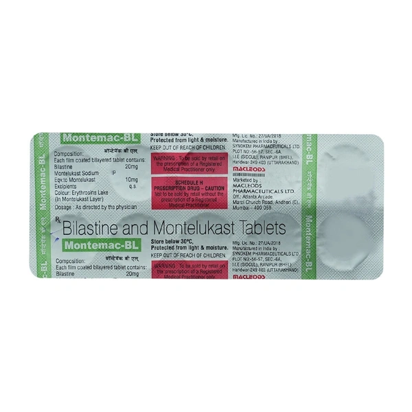 MACLEODS PHARMACEUTICALS Montemac Bl Tab (10 Tab)