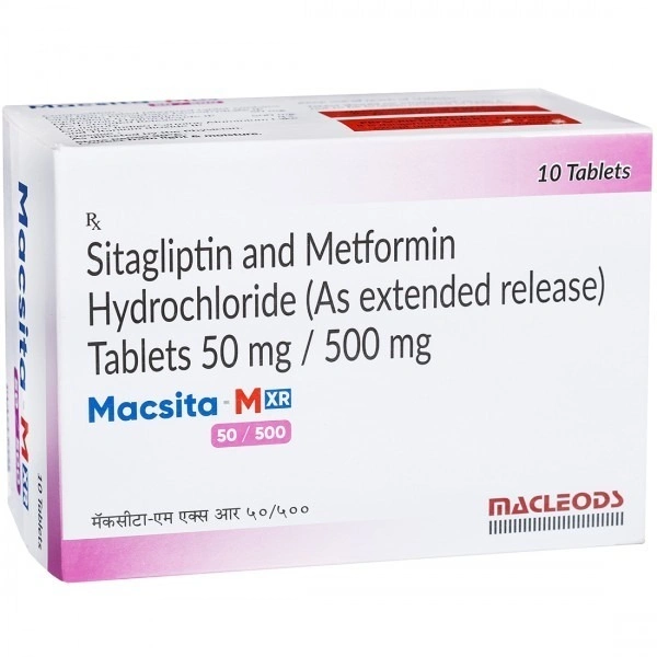 MACLEODS PHARMACEUTICALS Macsita M Xr 50/500Mgtab (10 Tab)
