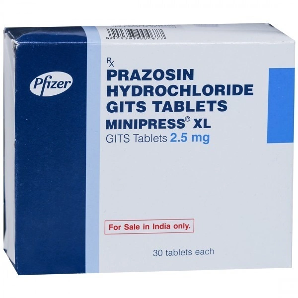 PFIZER LTD. Minipress Xl 2.5Mgtab (30 Tab)
