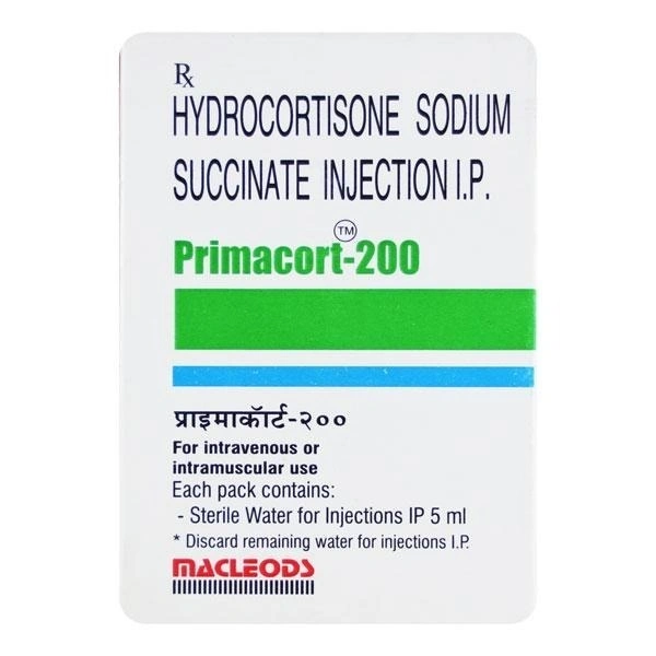 MACLEODS PHARMACEUTICALS Primacort 200Mg Inj (5 Ml)