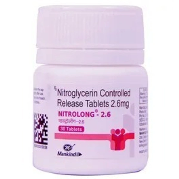 MANKIND PHARMA Nitrolong 2.6Mgtab (30 Tab)
