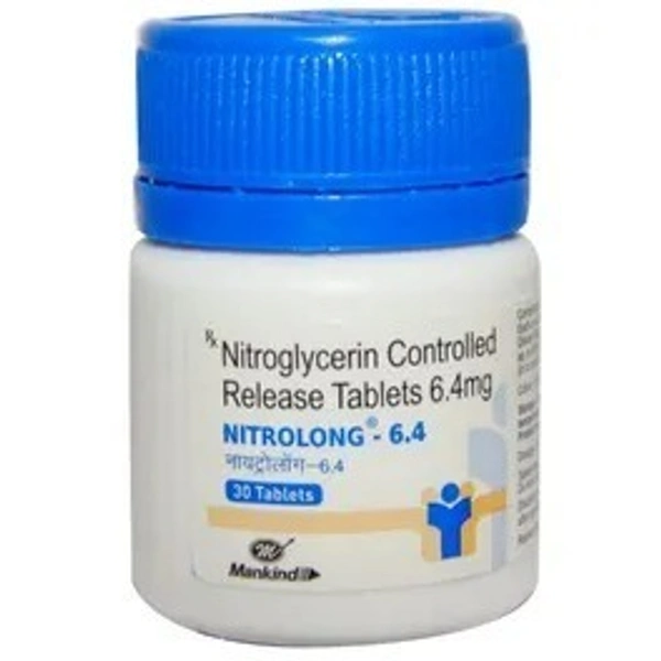 MANKIND PHARMA Nitrolong 6.4Mgtab (30 Tab)