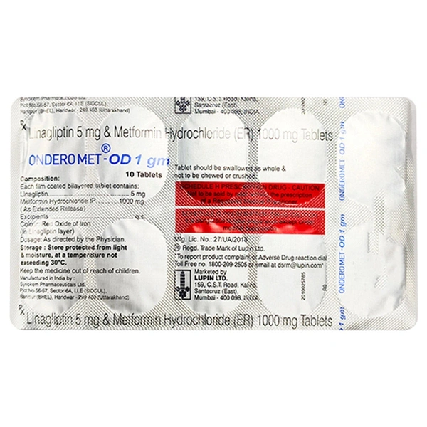 LUPIN Ondero Dm 1000Mgtab (10 Tab)