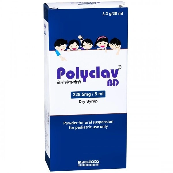 MACLEODS PHARMACEUTICALS Polyclav Bd Syrup (30 Ml)