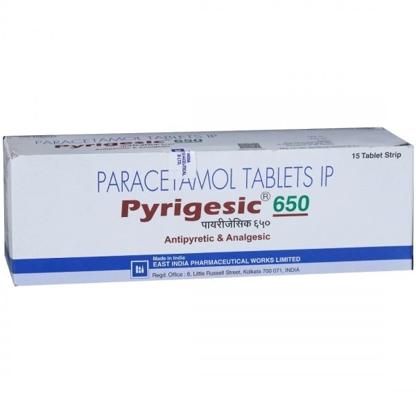 EAST INDIA PHARMACEUTICALS LTD Pyrigesic 650Mgtab (15 Tab)