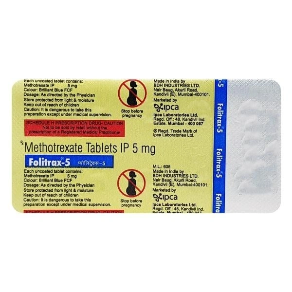 IPCA LABORATORIES Folitrax 5Mgtab (10 Tab)