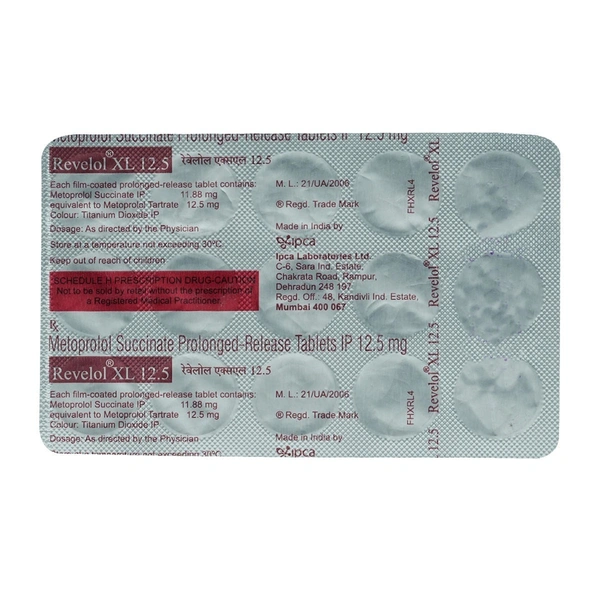 IPCA LABORATORIES Revelol Xl 12.5Mgtab (10 Tab)