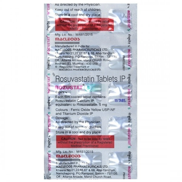 MACLEODS PHARMACEUTICALS Rozustat  5Mgtab (10 Tab)