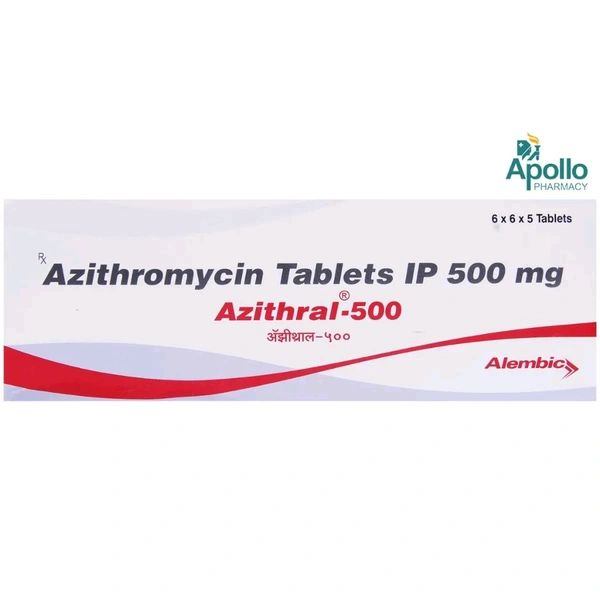 AZITHRAL 500MGTAB (5 TAB)