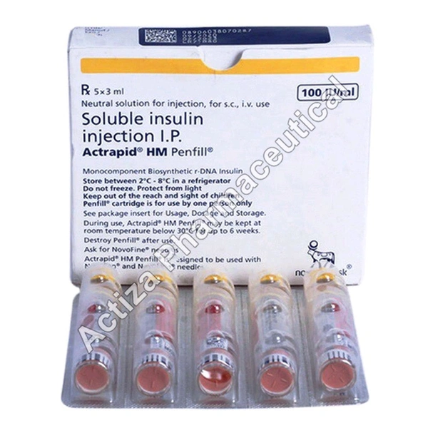 Actrapid Hm 100Iu/ml Penfill 3 ml
