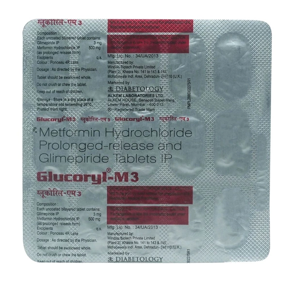 Glucoryl M3 Tab(15 Tab)