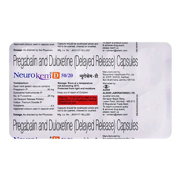 Neurokem D 50/20 Mg Tab(10 Tab)