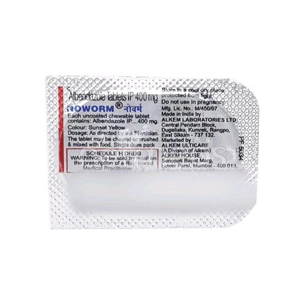 Noworm 400 Mg Tab(1 Tab)