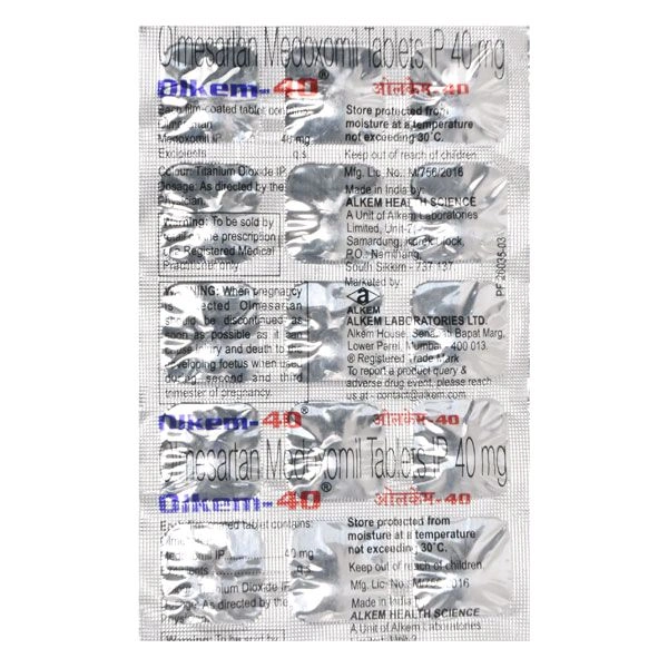Olkem 40 Mg Tab(15 Tab)