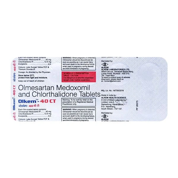 Olkem CT 40 Mg Tab(10 Tab)