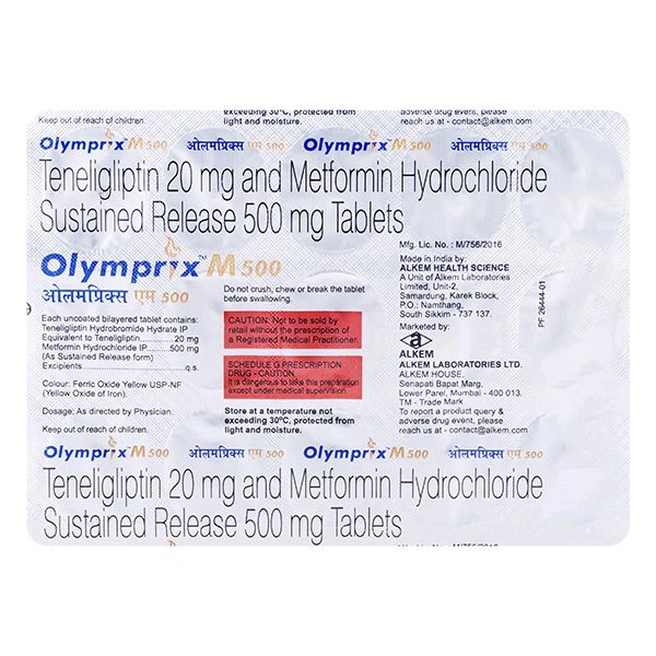 Olymprix M 500 Mg Tab(15 Tab)