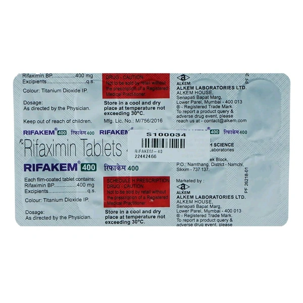 Rifakem 400 mg Tab(10 Tab)