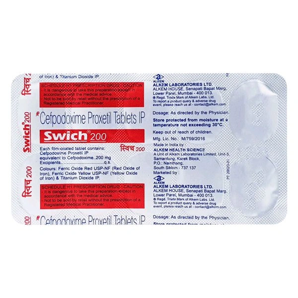 Swich 200 Mg DT Tab(10 Tab)